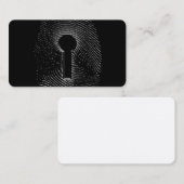 Carte De Visite Serrure d'empreinte digitale (Devant / Derrière)