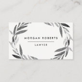 Carte De Visite Serrure professionnelle de feuille d'olive noire e (Devant)