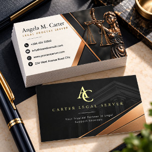 Carte De Visite Serveur de documents judiciaires professionnel Ser