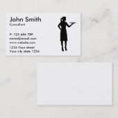 Carte De Visite Serveur de serveuse (Devant / Derrière)