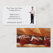 Carte De Visite Serveur paresseux (Devant / Derrière)