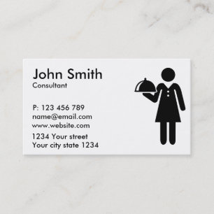 Carte De Visite Serveuse