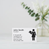 Carte De Visite Serveuse (Debout devant)