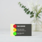 Carte De Visite Service Abstrait de taxi pour signalisation des fe (Debout devant)