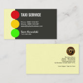Carte De Visite Service Abstrait de taxi pour signalisation des fe (Devant / Derrière)
