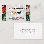 Carte De Visite Service alimentaire de livraison | Marché des agri (Devant / Derrière)