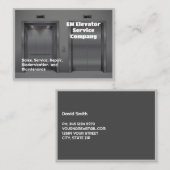 Carte De Visite Service Ascenseur (Devant / Derrière)