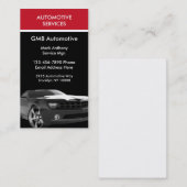 Carte De Visite Service Auto Moderne (Devant / Derrière)