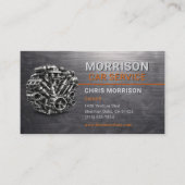 Carte De Visite Service Auto Motor Metallic (Devant)