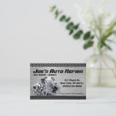 Carte De Visite Service automobile de réparation mécanique automob (Debout devant)