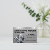 Carte De Visite Service automobile de réparation mécanique automob (Debout devant)