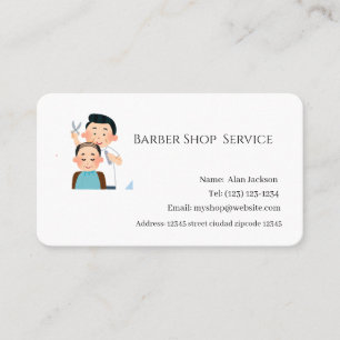 Carte De Visite Service Boutique en coiffure