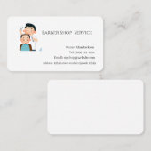 Carte De Visite Service Boutique en coiffure (Devant / Derrière)