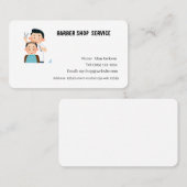 Carte De Visite Service Boutique en coiffure (Devant / Derrière)