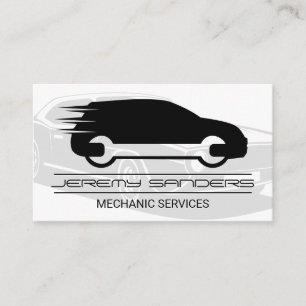 Carte De Visite Service Car   Auto   Logo mécanique