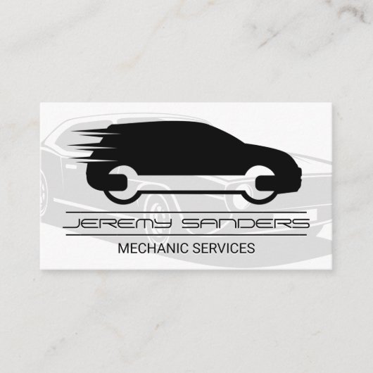 Carte De Visite Service Car | Auto | Logo mécanique (Devant)