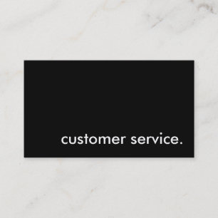 Carte De Visite service client.