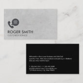 Carte De Visite Service client du vendeur d'appels téléphoniques (Devant / Derrière)