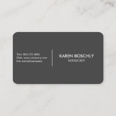 Carte De Visite Service clientèle d'entreprise simple (Dos)