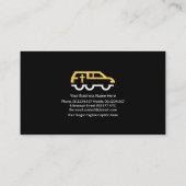 Carte De Visite Service commémoratif de l'onglet Noir Blanc Rétro (Dos)