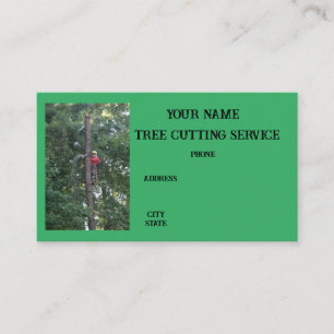 Carte De Visite Service d'abattage d'arbres