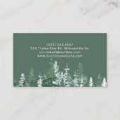 Carte De Visite Service d'ajustement de coupe d'arbre professionne (Dos)