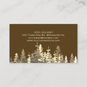 Carte De Visite Service d'ajustement de coupe d'arbre professionne (Dos)