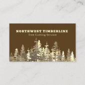Carte De Visite Service d'ajustement de coupe d'arbre professionne (Devant)