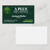 Carte De Visite Service d'ajustement de l'arborescence (Devant / Derrière)