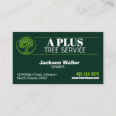 Carte De Visite Service d'ajustement de l'arborescence (Devant)