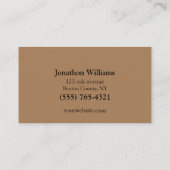 Carte De Visite Service d'ajustement de l'arborescence professionn (Dos)