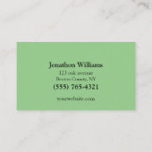 Carte De Visite Service d'ajustement de l'arbre professionnel Fore (Dos)