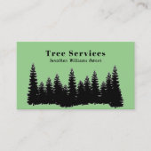 Carte De Visite Service d'ajustement de l'arbre professionnel Fore (Devant)
