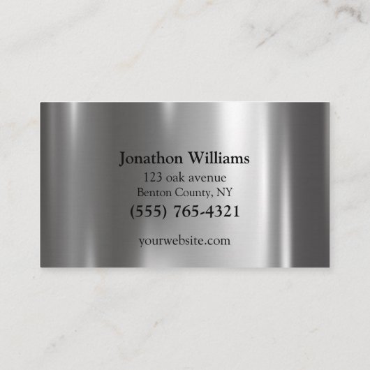 Carte De Visite Service d'ajustement de l'arbre professionnel Fore (Dos)