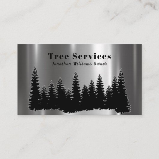 Carte De Visite Service d'ajustement de l'arbre professionnel Fore (Devant)