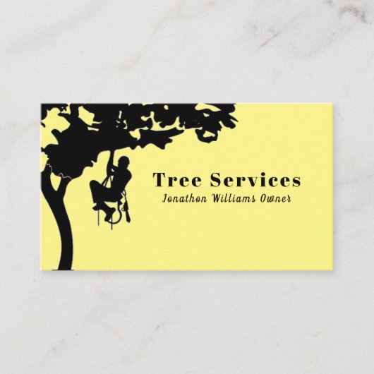 Carte De Visite Service d'ajustement de l'arbre professionnel Jaun (Devant)