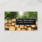 Carte De Visite Service d'ajustement de l'arbre professionnel vert (Devant)