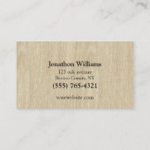 Carte De Visite Service d'ajustement de l'arbre professionnel Wood (Dos)