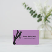 Carte De Visite Service d'ajustement de l'arbre Purple Professiona (Debout devant)