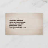 Carte De Visite Service d'ajustement professionnel de l'arborescen (Dos)