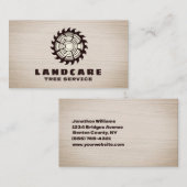 Carte De Visite Service d'ajustement professionnel de l'arborescen (Devant / Derrière)