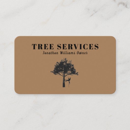 Carte De Visite Service d'ajustement professionnel de l'arborescen (Devant)