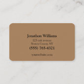 Carte De Visite Service d'ajustement professionnel de l'arborescen (Dos)