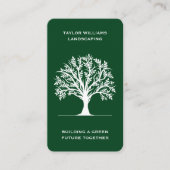 Carte De Visite Service d'aménagement des arbres de la pelouse des (Devant)