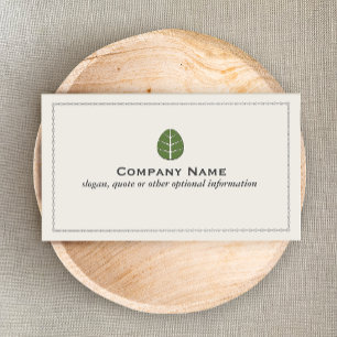 Carte De Visite Service d'aménagement des feuilles d'arbre