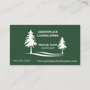 Carte De Visite Service d'aménagement paysager Arboriste
