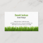 Carte De Visite Service d'aménagement paysager de la laiterie roug (Dos)