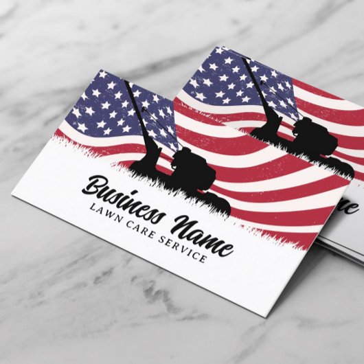 Carte De Visite Service d'aménagement paysager de la pelouse Patri