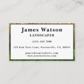 Carte De Visite Service d'aménagement paysager et d'entretien de l (Dos)