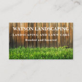 Carte De Visite Service d'aménagement paysager et d'entretien de l (Devant)